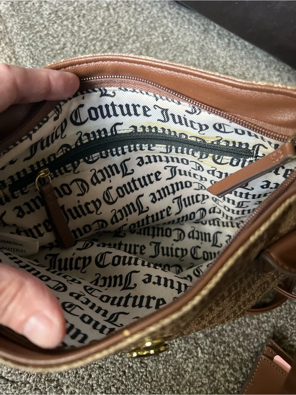Juicy Couture Logo Purse with Credit Card Wallet